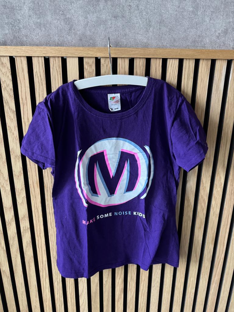 Zgan paars make some noise kids shirtje 164, Ophalen of Verzenden, Zo goed als nieuw, Meisje