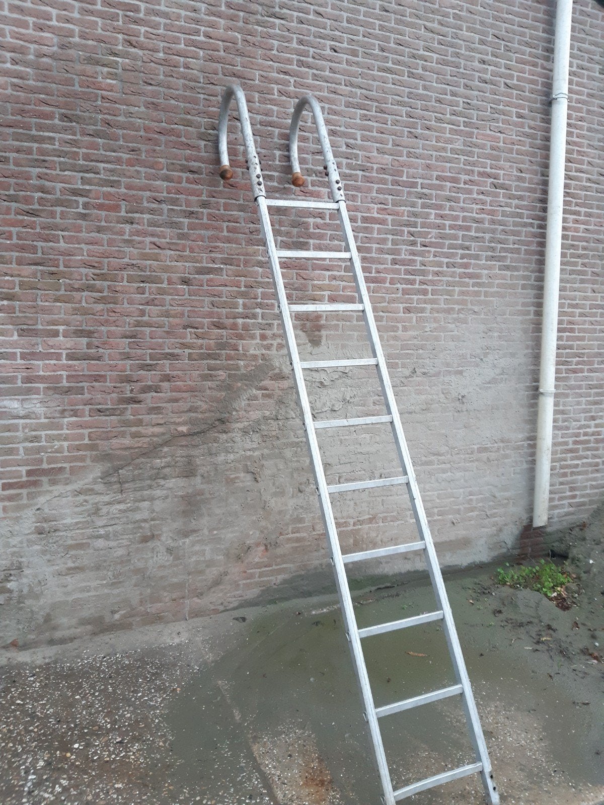layher dakladder nokladder 3 meter 300 euro, Ophalen, Daksteiger, 5 meter of hoger