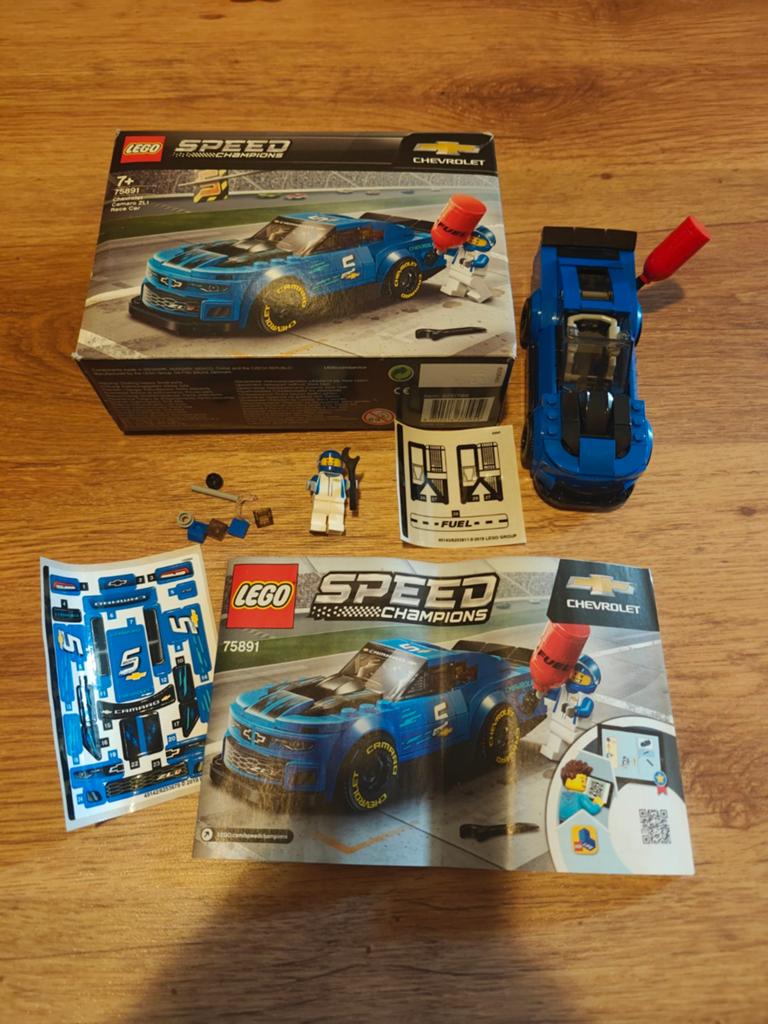 Lego Speed Champions 75891 Chevrolet Camaro ZL1 Race Car, Gebruikt, Inclusief doos, Lego, Complete set