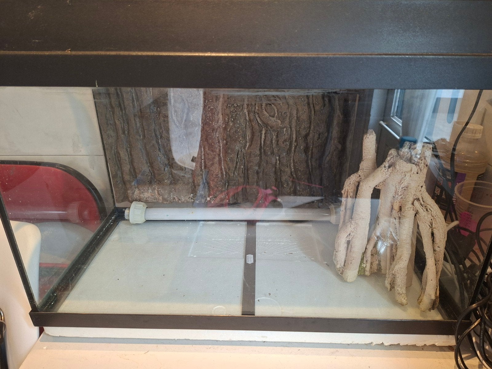 aquarium 60 x 40 x 30, Ophalen, Pomp, Zo goed als nieuw, Leeg aquarium