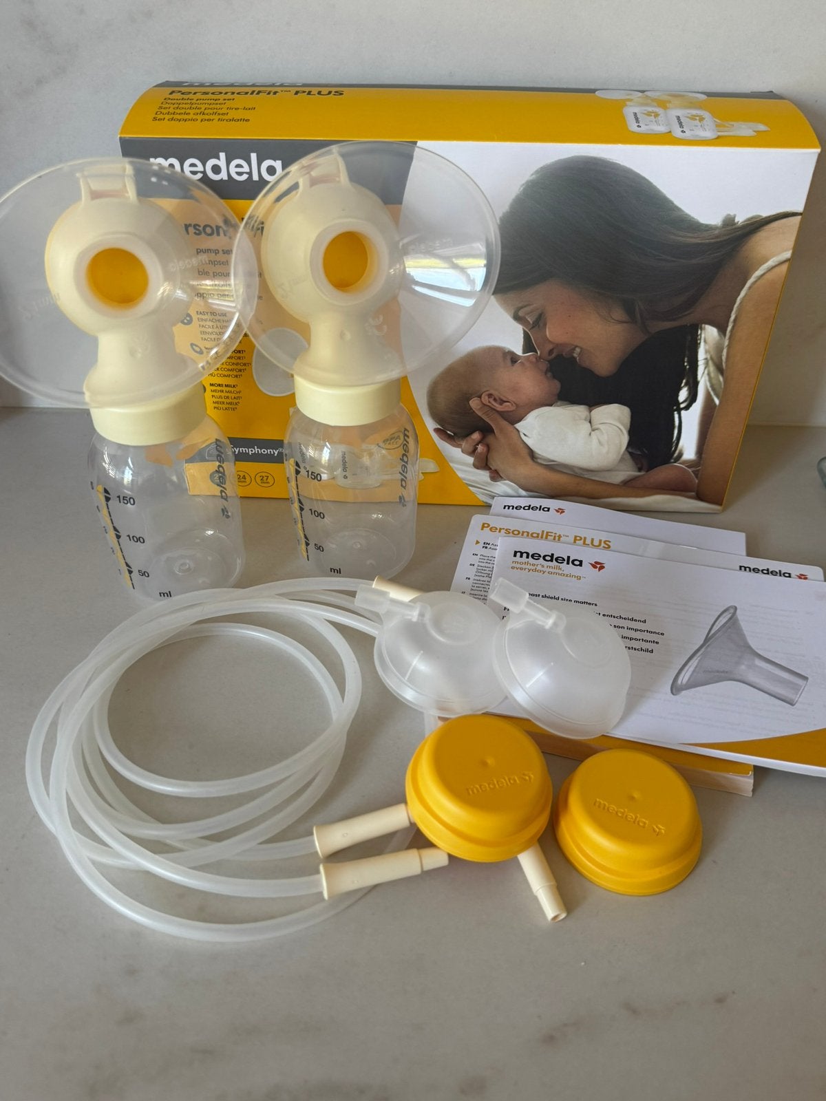 Medela Symphony PersonalFit PLUS Dubbele Afkolfset, Gebruikt, Dubbelzijdig, Medela, Borstkolf