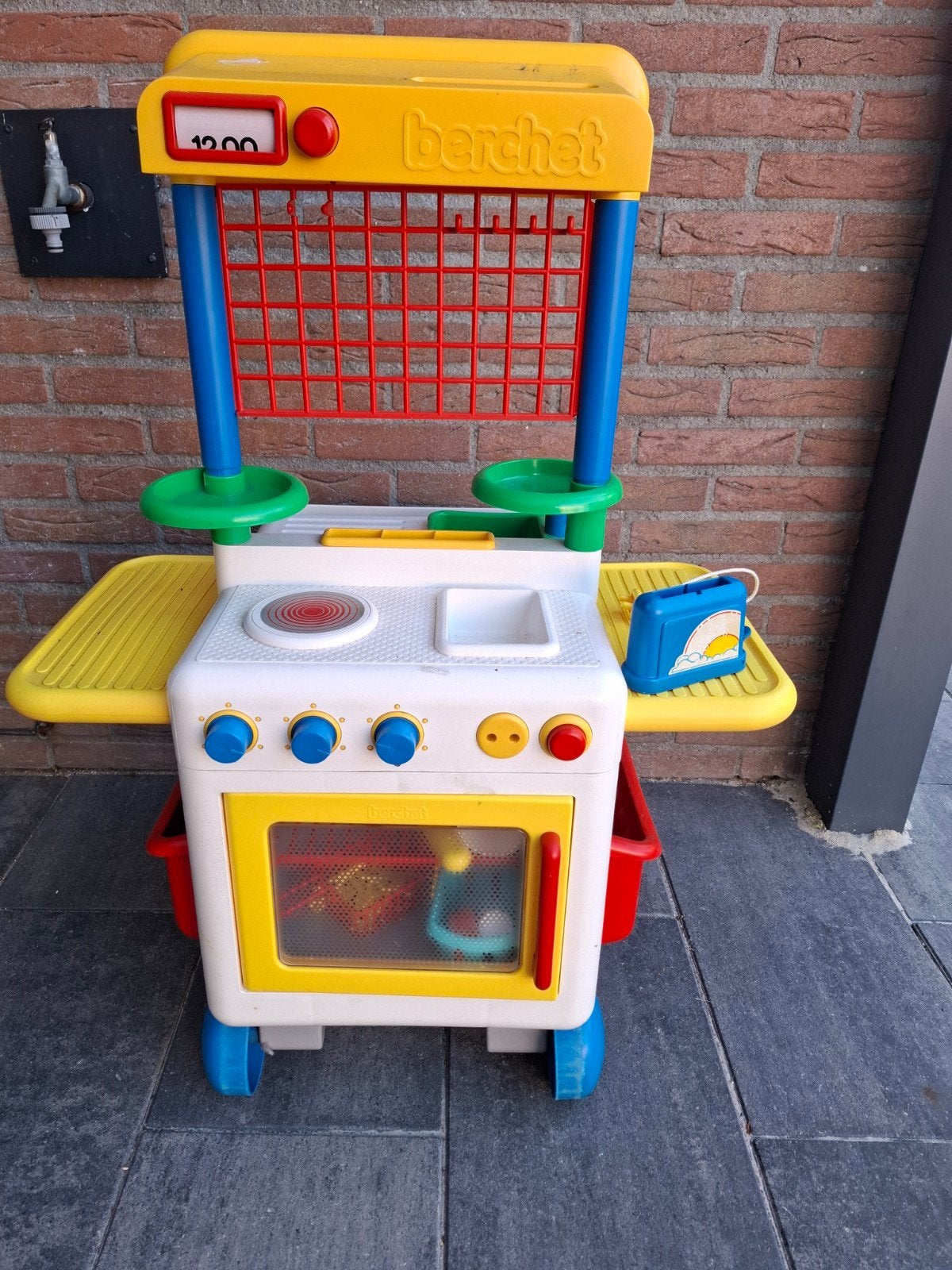 Berchet kinderkeuken met veel toebehoren, Ophalen, Gebruikt, Kunststof, Speelkeuken-accessoire