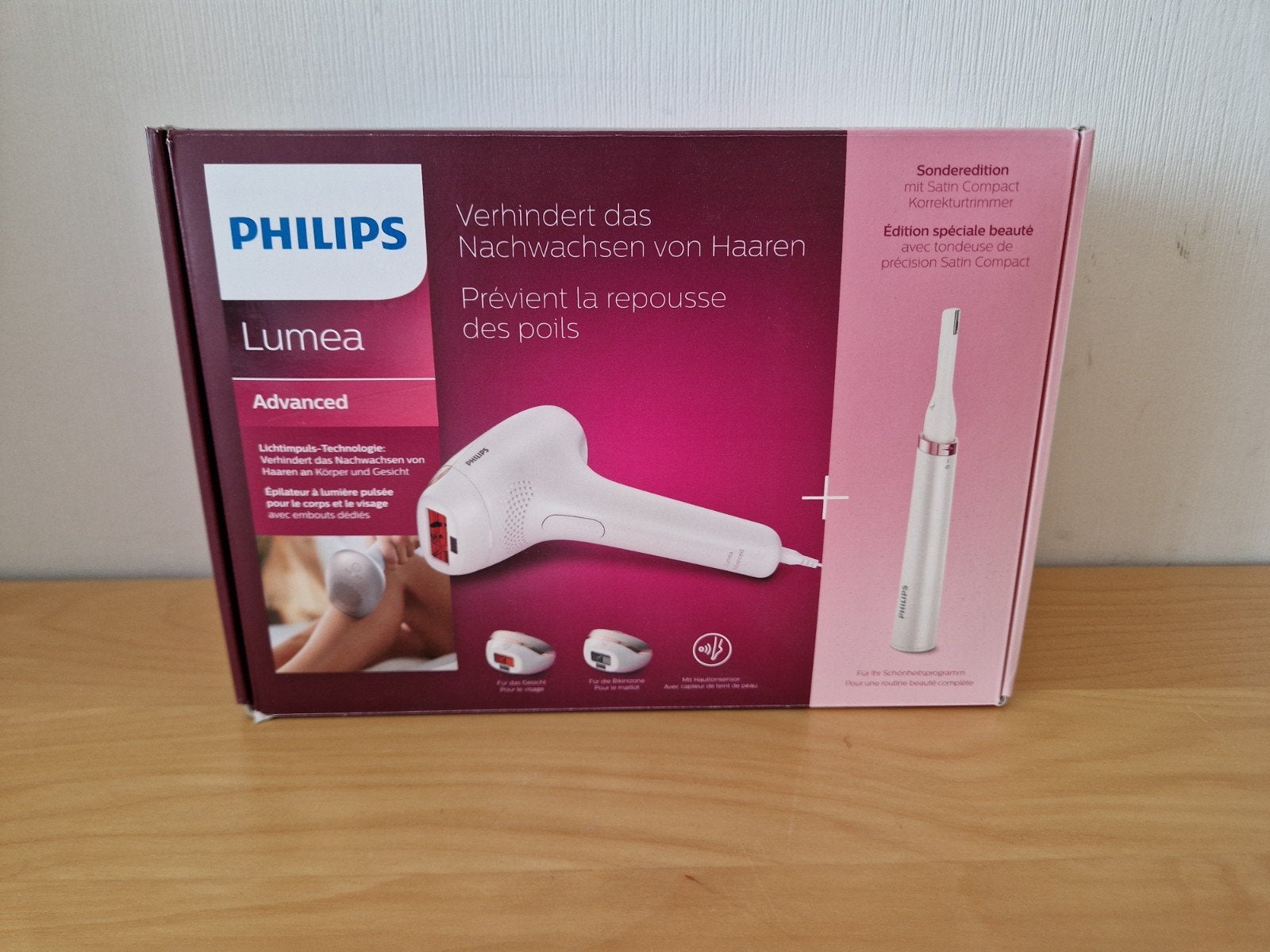 Philips Lumea Advanced IPL ontharingsapparaat Satin Compa, Ophalen of Verzenden, Zo goed als nieuw, Scheren en Epileren