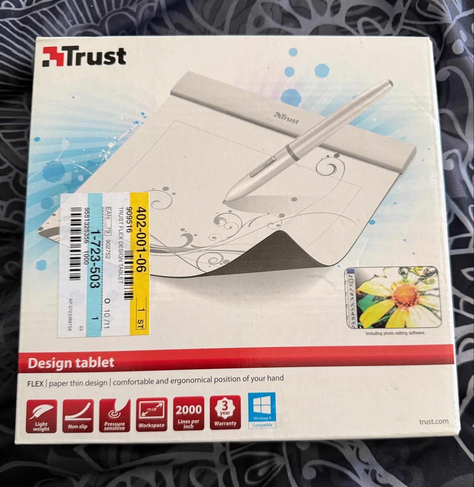 Trust Flex Design Tablet - Tekentablet met Pen, Verzenden, Zo goed als nieuw, Draadloos