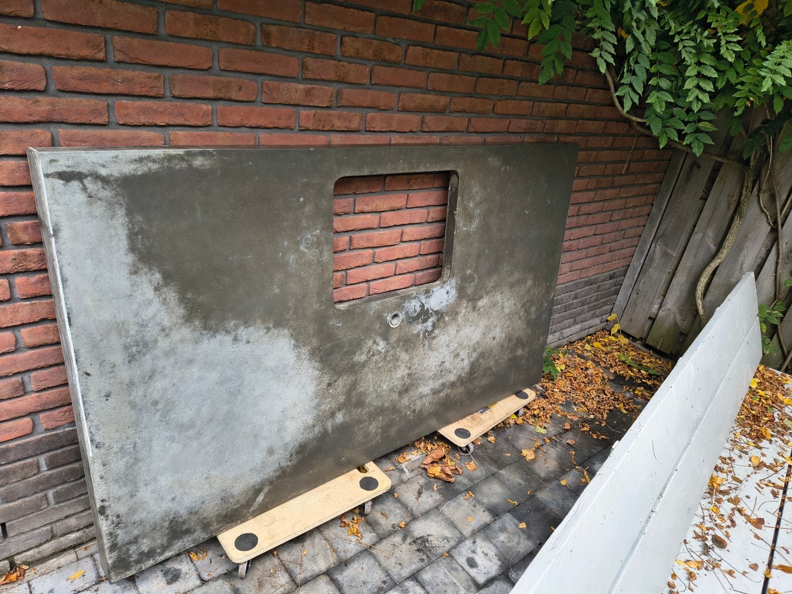 Aanrechtblad kookeiland - robuust en uniek, Ophalen, Steen/keramiek, Grijs, Overige typen