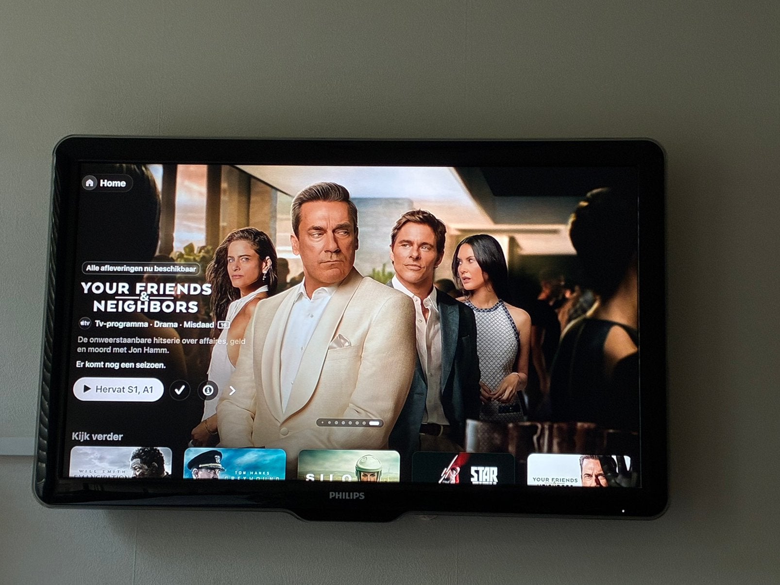 Oudere Philips tv met prachtig beeld, Ophalen, Gebruikt