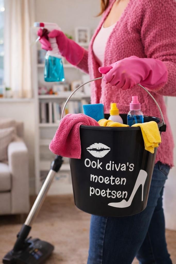 Leuke emmers met tekst - Vele variaties mogelijk!, Ophalen of Verzenden, Nieuw, Kunststof, Met handgreep