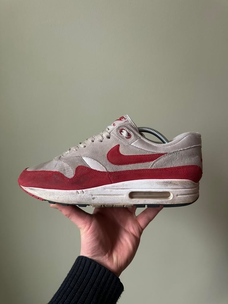 Nike Air Max 1 OG Anniversary Red / 43, Overige kleuren, Ophalen of Verzenden, Sneakers of Gympen, Gedragen