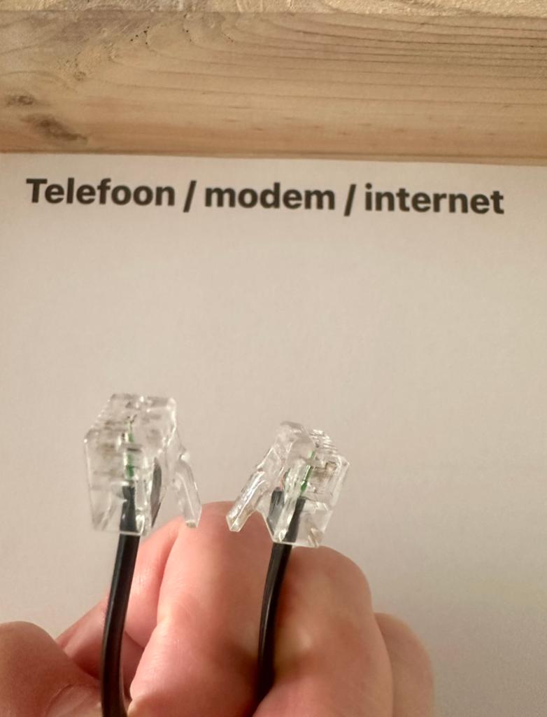 Telefoonkabel RJ11 – voor modem of vaste telefoon, Telecommunicatie, Verzenden, Zo goed als nieuw