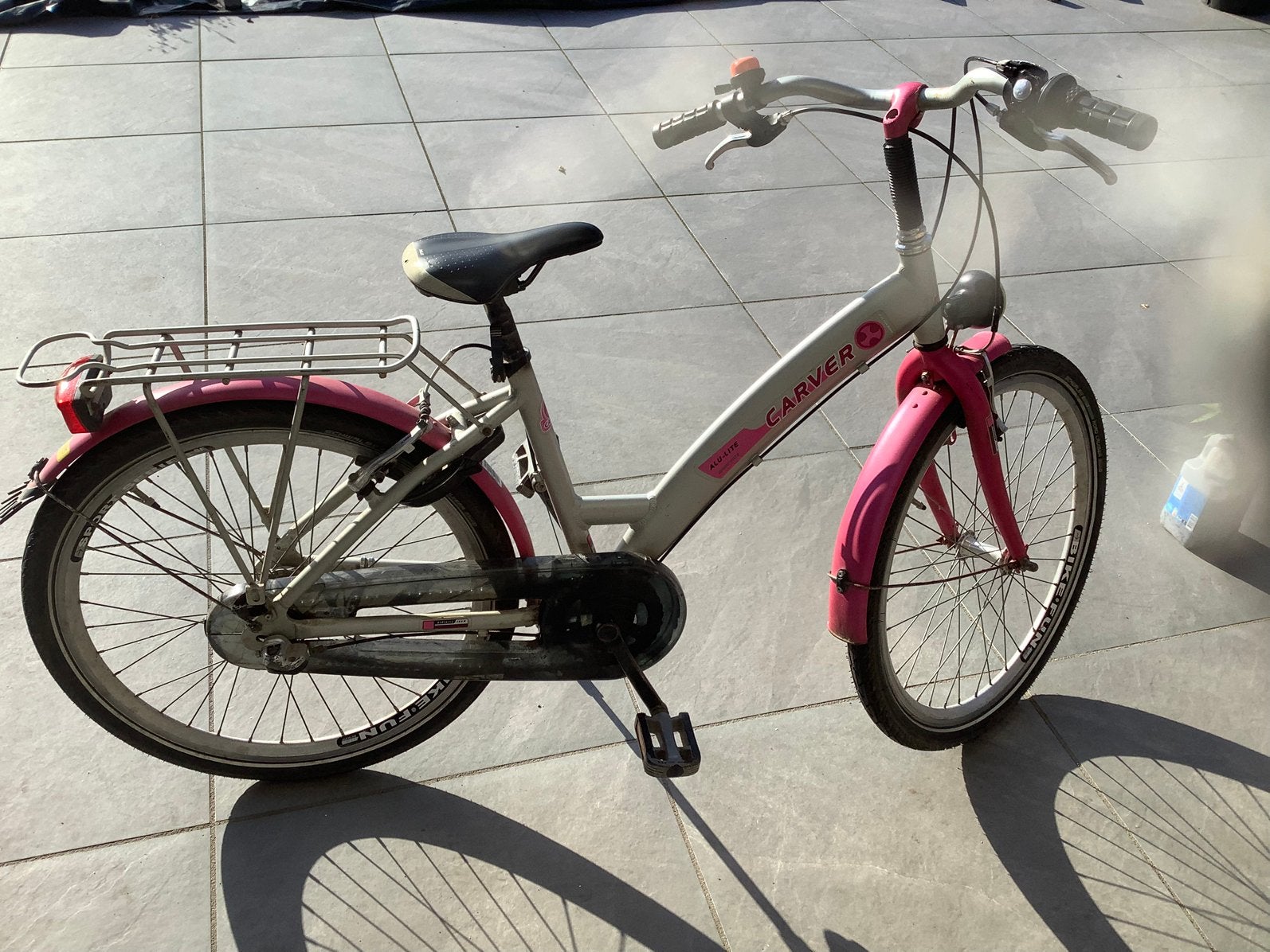 Carver alulite 24 inch fiets met drie versnellingen, Fietsen en Brommers, Fietsen | Meisjes, Ophalen, Terugtraprem, 24 inch, Versnellingen