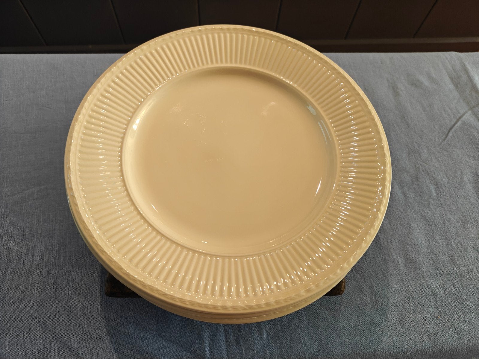Wedgwood queens ware edme dinner borden 5x per stuk 15 euro, Huis en Inrichting, Ophalen of Verzenden, Zo goed als nieuw, Aardewerk