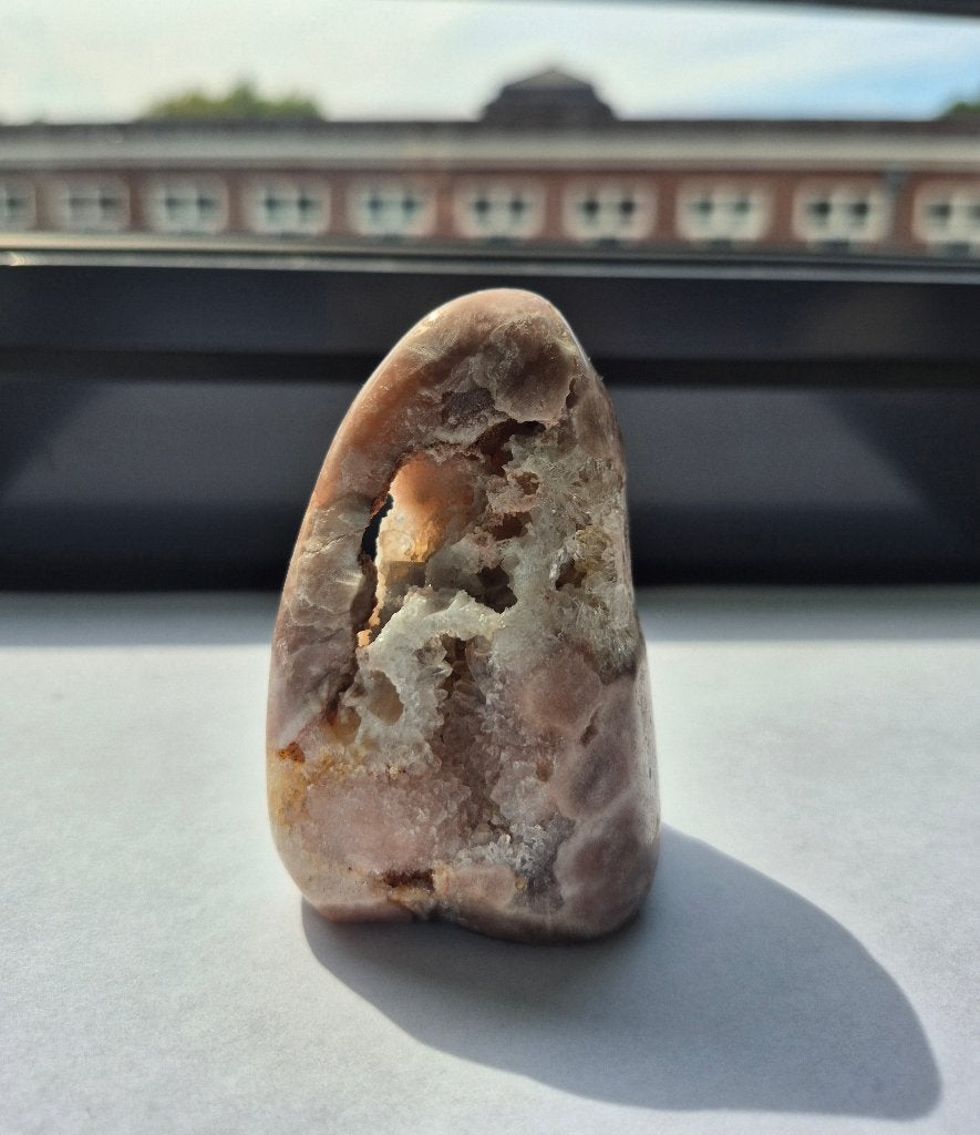 Roze amethist/chalcedoon, Ophalen of Verzenden, Mineraal