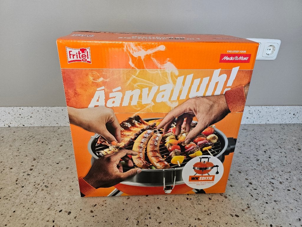 Fritel houtskool en elektrische BBQ 2 in 1, 1600W, Ophalen of Verzenden, Nieuw, Fritel