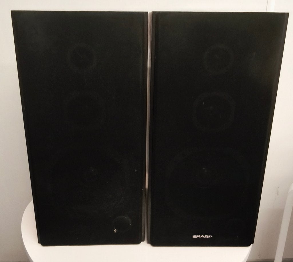 Vintage Sharp CP-26 H (RW) speakers (Germany), Stereo speakers, Gebruikt, Minder dan 60 watt, Ophalen