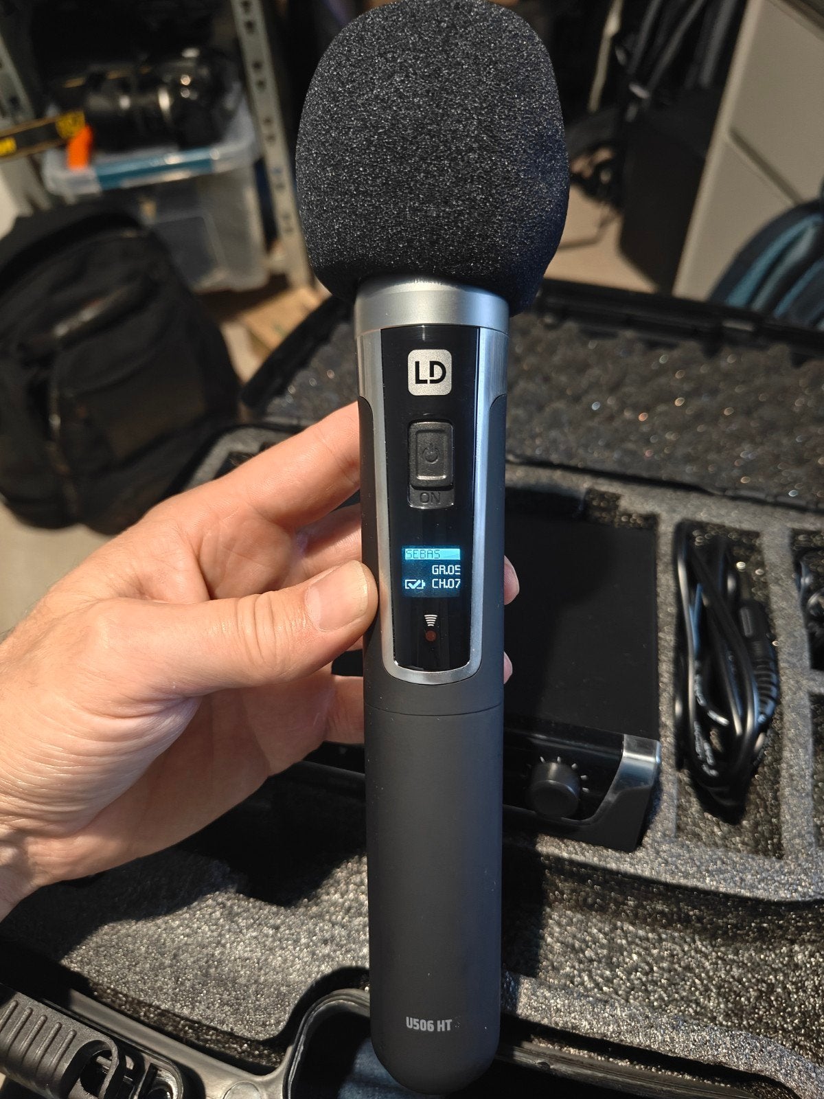 LD Systems U500 draadloos microfoonsysteem - ZGAN, Ophalen of Verzenden, Zo goed als nieuw, Zangmicrofoon, Draadloos