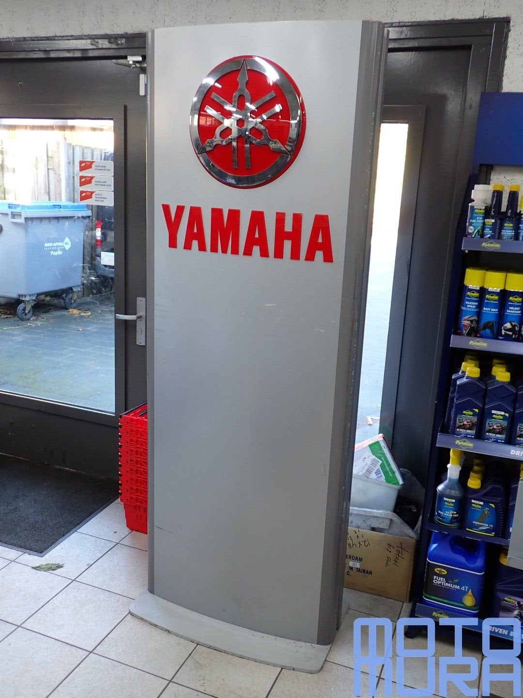 Groot reclamebord YAMAHA dealerbord dealer zuil, Ophalen, Gebruikt, -, -
