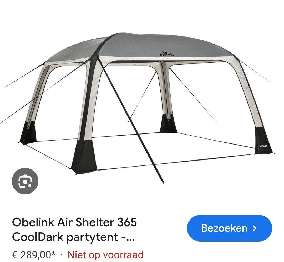 Airshelter opblaasbare partytent, Ophalen, Nieuw, Minder dan 5 meter