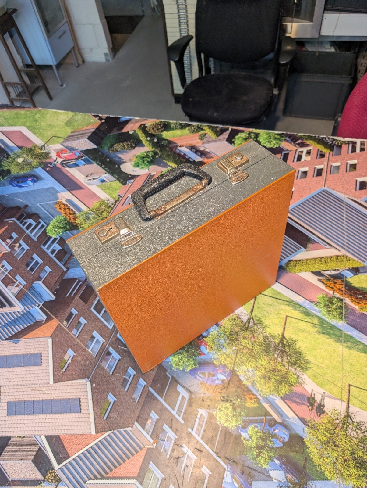 LP platen 12 inch opbergkist met harmonica insert, Cd's en Dvd's, Vinyl | Overige Vinyl, Inclusief insert, Ophalen of Verzenden