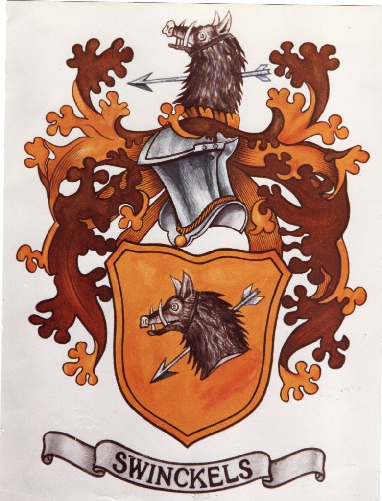 Swinckels logo 19x 25 cm, Verzamelen, Biermerken, Ophalen of Verzenden, Zo goed als nieuw, Reclamebord, Plaat of Schild, Overige merken