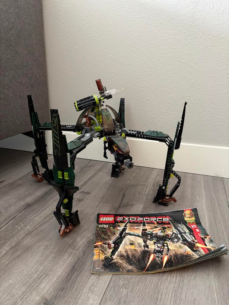 Lego Exo-Force 7707 Striking Venom - Compleet met boekje, Gebruikt, Overige thema's, Lego, Ophalen of Verzenden