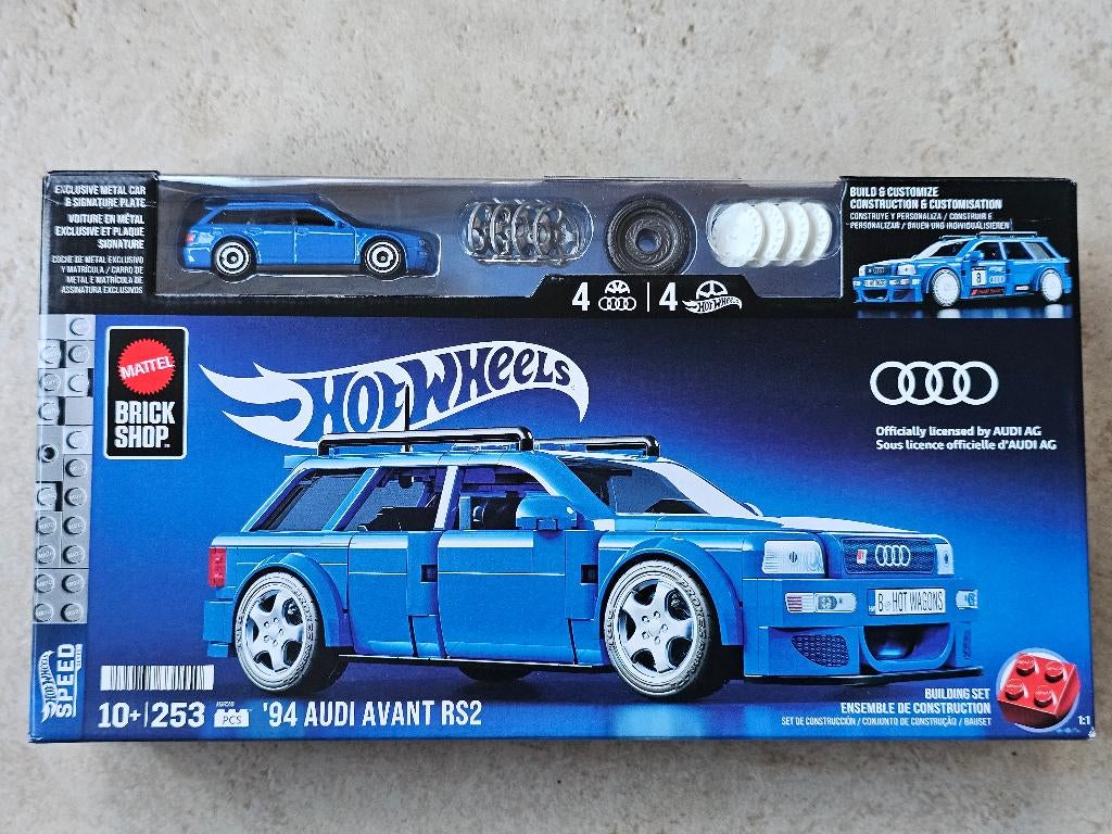 Hot Wheels Mattel Brick Shop Audi Avant RS2 HotWheels, Verzenden, Nieuw, Auto