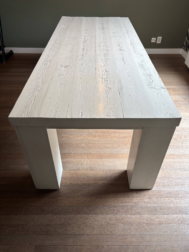 Robuuste eettafel, Huis en Inrichting, Ophalen, Gebruikt, 200 cm of meer, 50 tot 100 cm