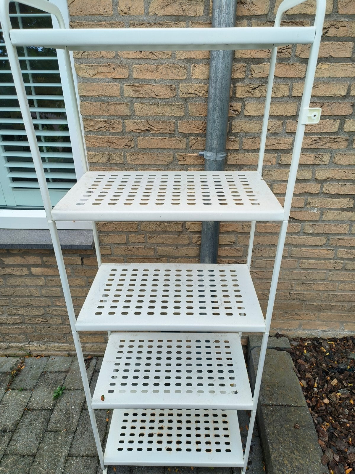 Gratis! IKEA metalen rek 163x58x33 cm - Gebruikt, Ophalen, Gebruikt