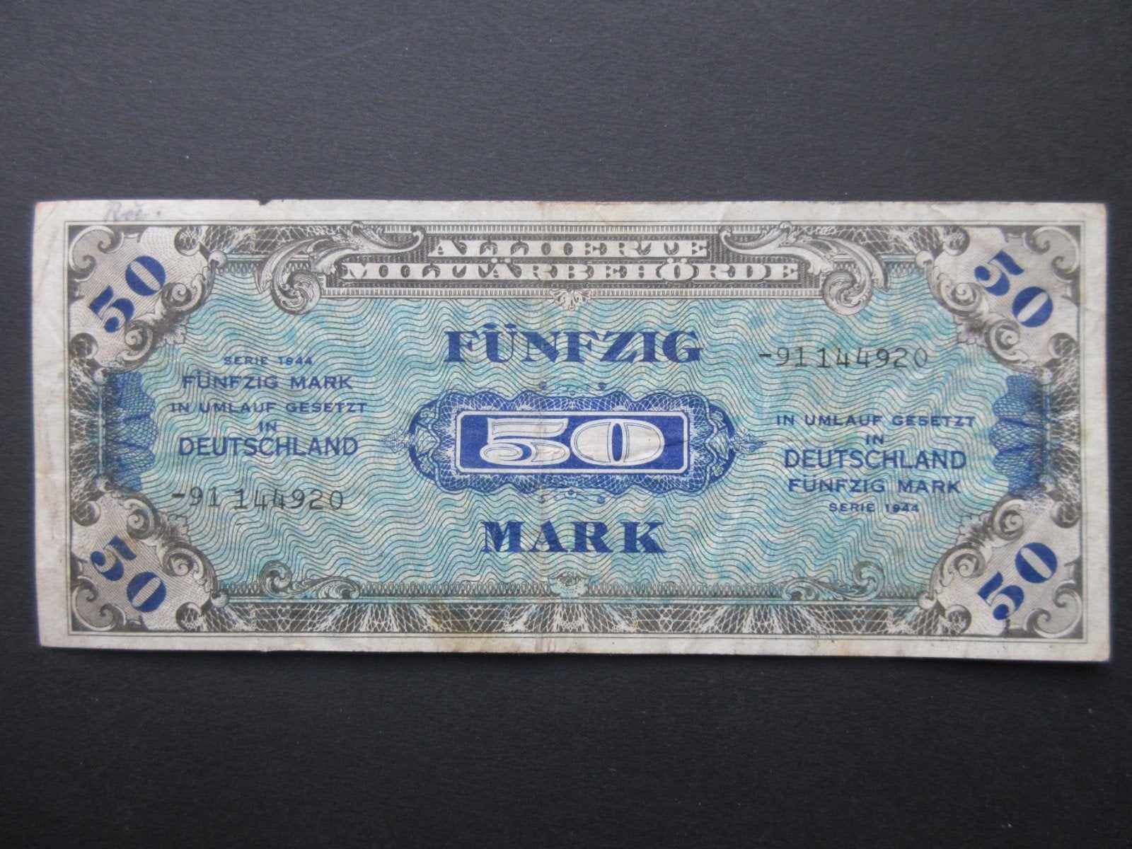 50 Mark 1944 Duitsland AMC p-196d WW2, Verzenden, Duitsland, Los biljet