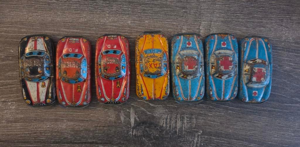 Vintage blikken auto's Nomura, Verzamelen, Speelgoed, Ophalen of Verzenden, Gebruikt