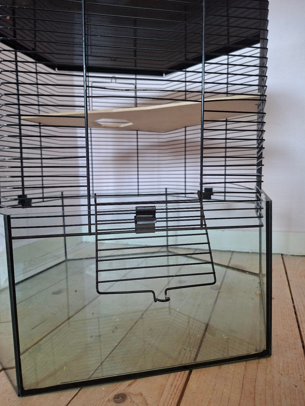 Ruime hamster- en knaagdierkooi met glazen onderbak, Kooi, Minder dan 75 cm, Hamster, Ophalen