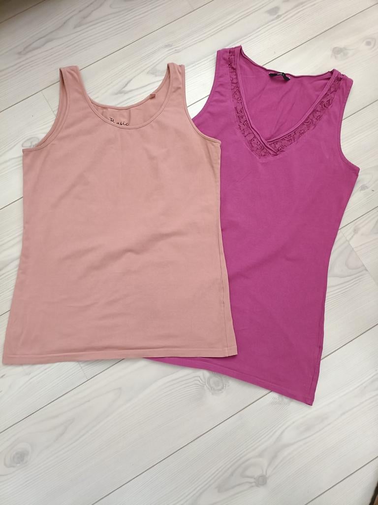 2 TOPJES, Kleding | Dames, Tops, Maat 42/44 (L), Ophalen of Verzenden, Zo goed als nieuw, Roze