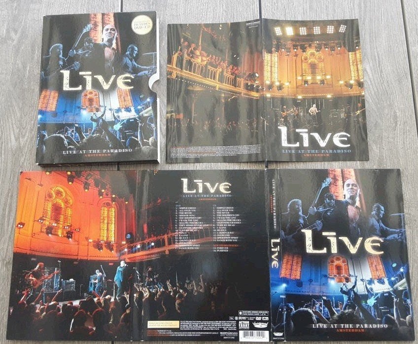 Live - Live at the Paradiso Amsterdam deluxe CD/DVD Boxset, Rock, Ophalen of Verzenden, Live-album, Gebruikt