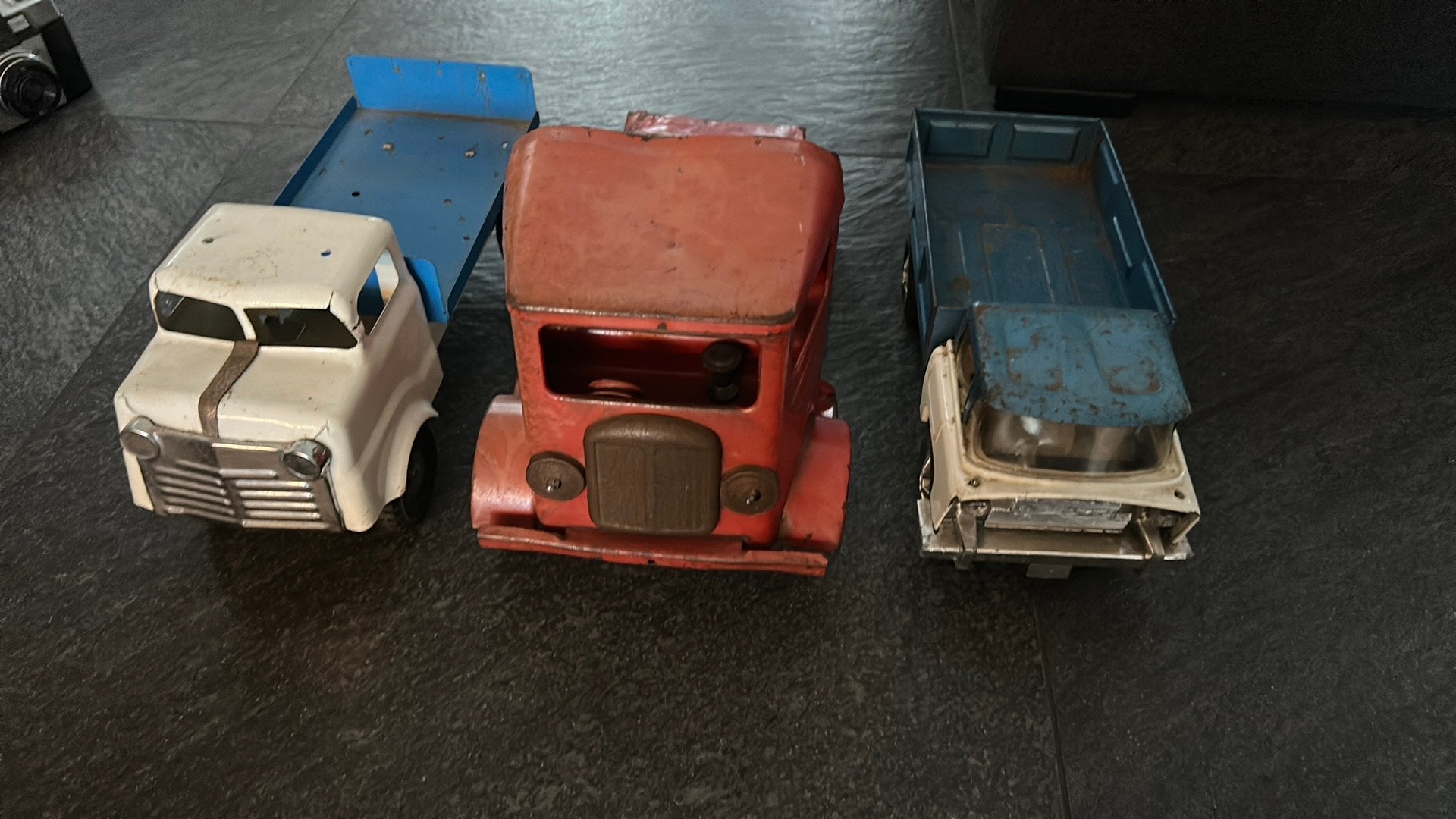 3 grote blikken vrachtwagens, Ophalen of Verzenden