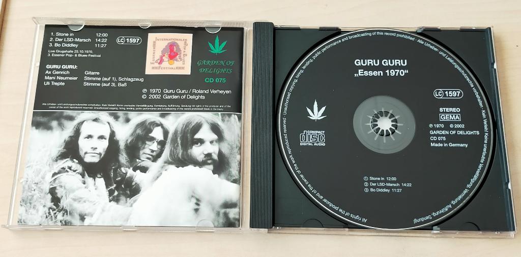 Guru Guru - Essen 1970 CD 1970/2002 Krautrock, Ophalen of Verzenden, Zo goed als nieuw, Progressive
