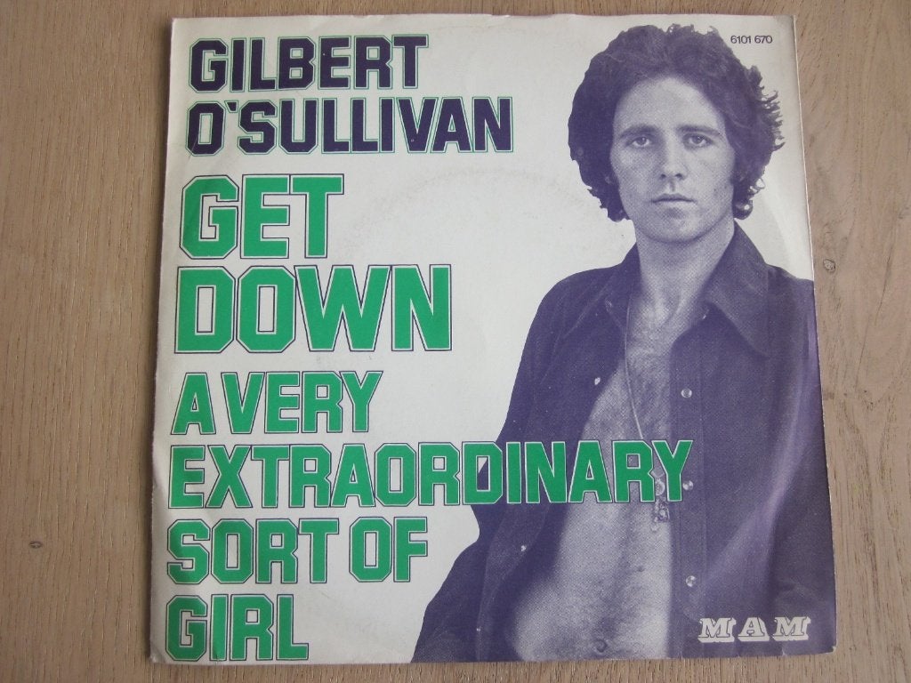 Gilbert O'Sullivan - Get down, Verzenden, 7 inch, Zo goed als nieuw, Beschermende buitenhoes