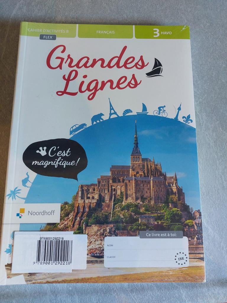 Frans  grandes lignes boek a boek b  havo 3, Ophalen of Verzenden, Nieuw