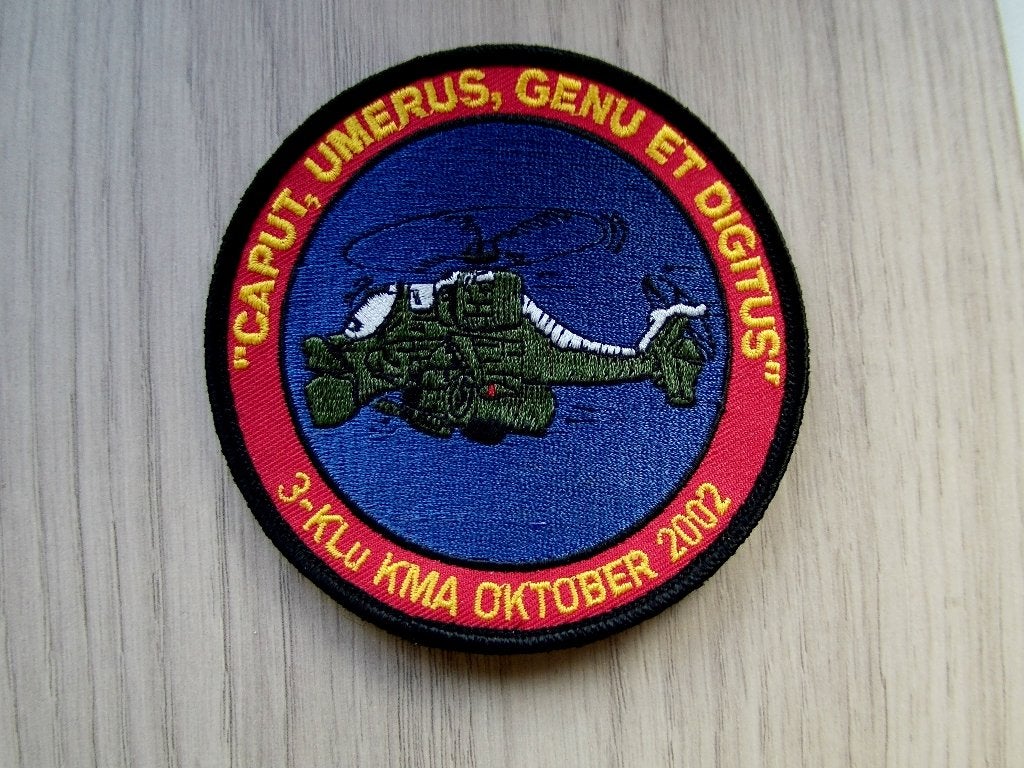 Patch RNLAF 3-KLu KMA Oktober 2002, Verzenden, Luchtmacht, Nederland, Embleem of Badge