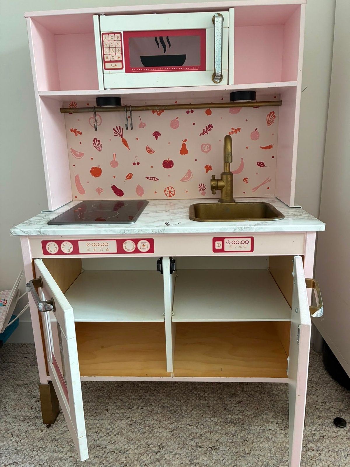 IKEA Speelkeuken - Roze met gouden accenten, Ophalen, Gebruikt, Hout, Speelkeuken