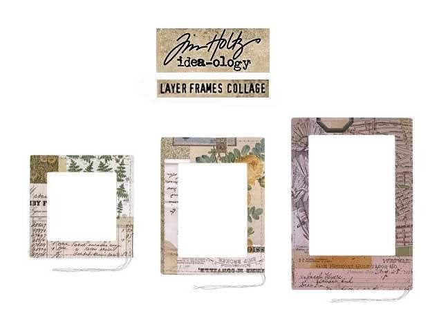 Tim Holtz Idea-ology Layer Frames Collage #94318/3, Verzenden, Nieuw, Versiering of Embellishment, Overige merken
