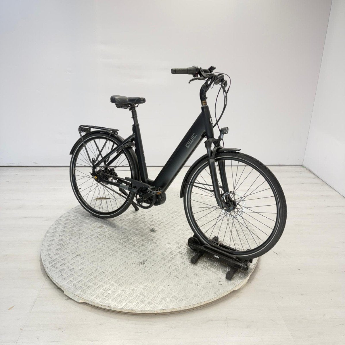 QWIC Premium I MN7+ | 10.201KM Dames Charcoal Black 54cm L, Fietsen en Brommers, Ophalen, Qwic, Gebruikt, -