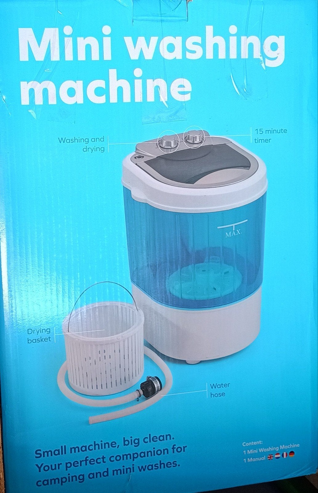 NIEUW Mini wasmachine met droogfunctie - Ideaal voor camping, Ophalen