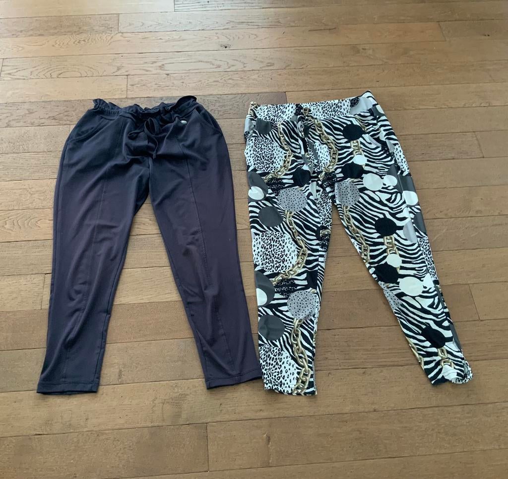 2 broeken van Angelle Milan maat S, Kleding | Dames, Zwart, Ophalen of Verzenden, Maat 36 (S), Lang