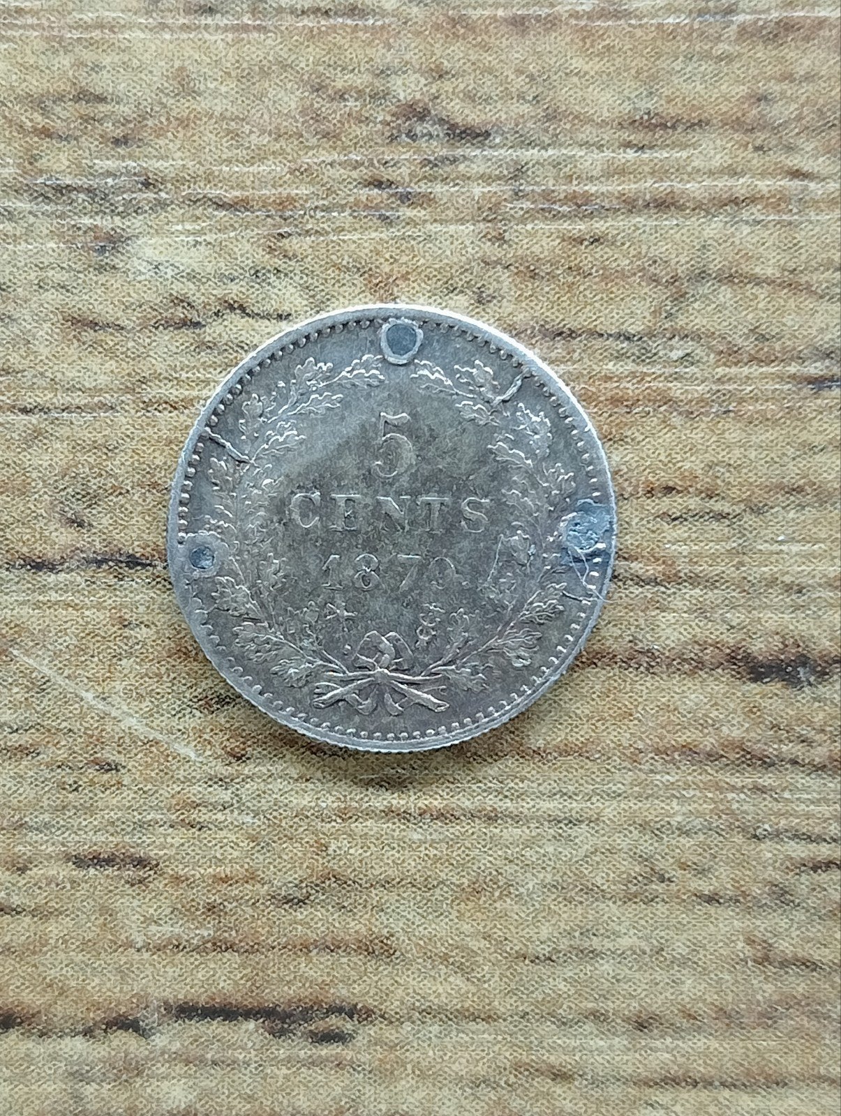 5 cent 1879, Koning Willem III, Zilver, Ophalen of Verzenden, Losse munt