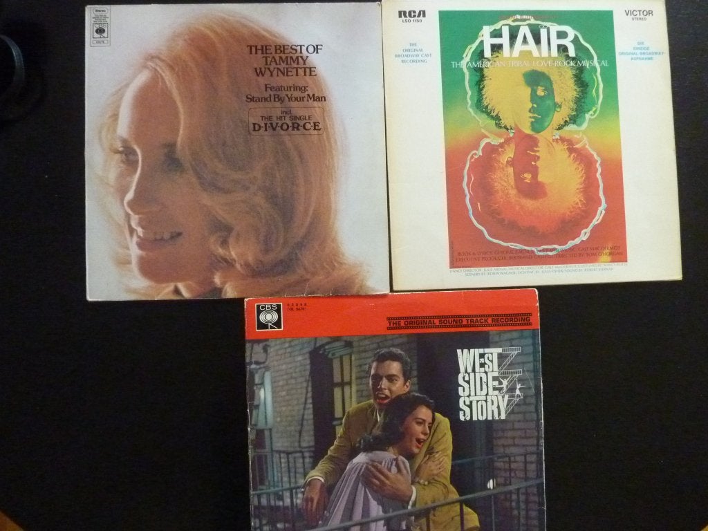 LP's 17 stuks, 1970/1980, pop, big bands, Cats, Hair, etc., Ophalen of Verzenden, Gebruikt, 12 inch, LP