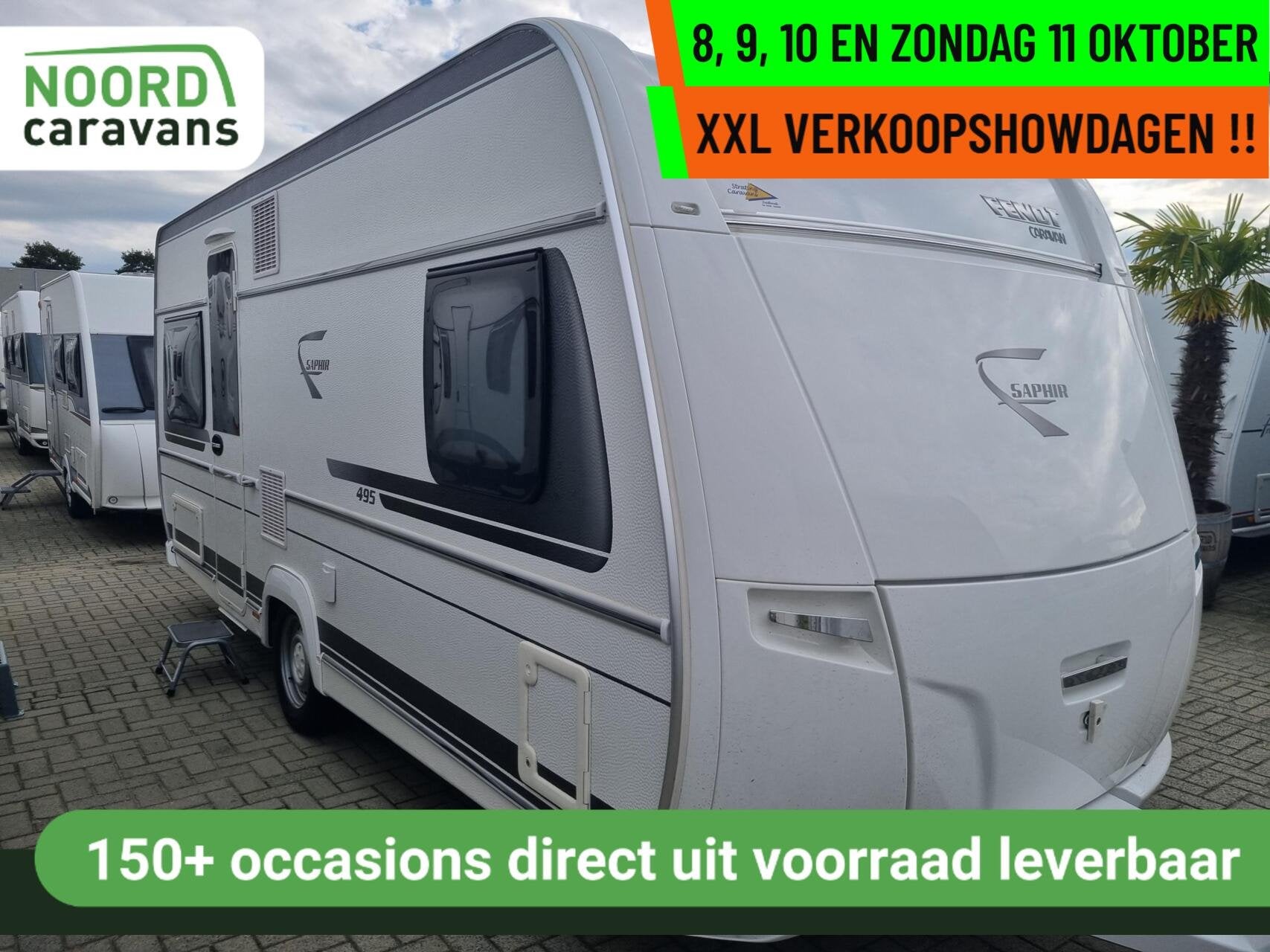FENDT SAPHIR 495 SFB AIRCO + VOORTENT + LUIFEL + FRANSBED, Rondzit, 7 tot 8 meter, Fendt, 1250 - 1500 kg