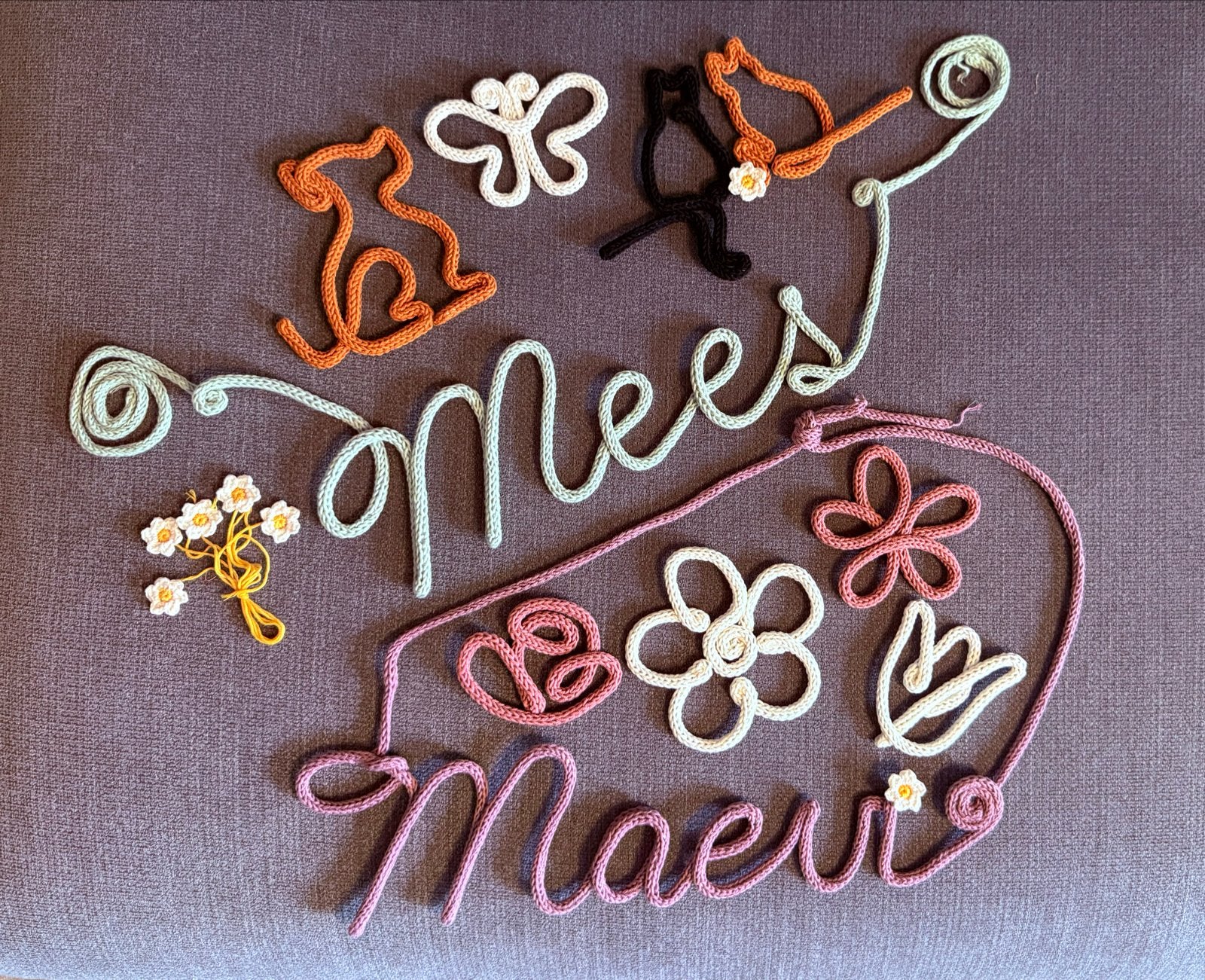 Punniknaam met 2 figuren, Overige merken, Nieuw, Ophalen of Verzenden, Wanddecoratie