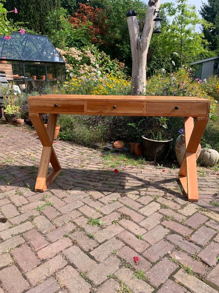 bureautje/side table, Ophalen, Gebruikt, 100 tot 150 cm, 25 tot 50 cm