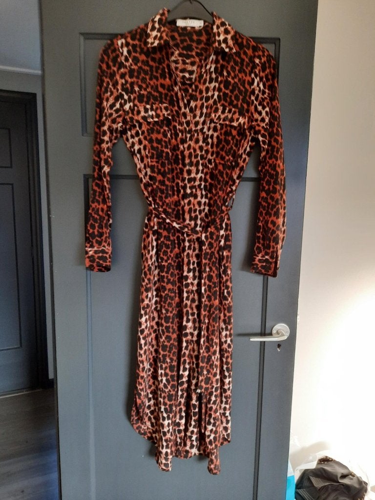 **Costes geweldige blousejurk, maat XS**., Bruin, Ophalen of Verzenden, Zo goed als nieuw, Costes