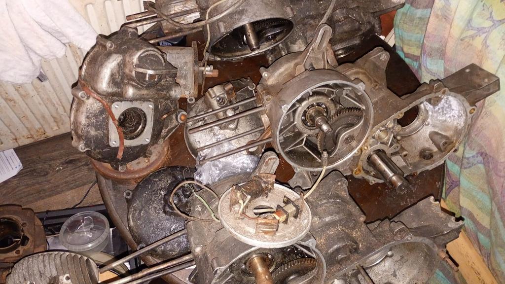 Piaggio Ape 225cc (Vespa Tuk-Tuk) Engine Lot – 3 Units, Ophalen, Gebruikt