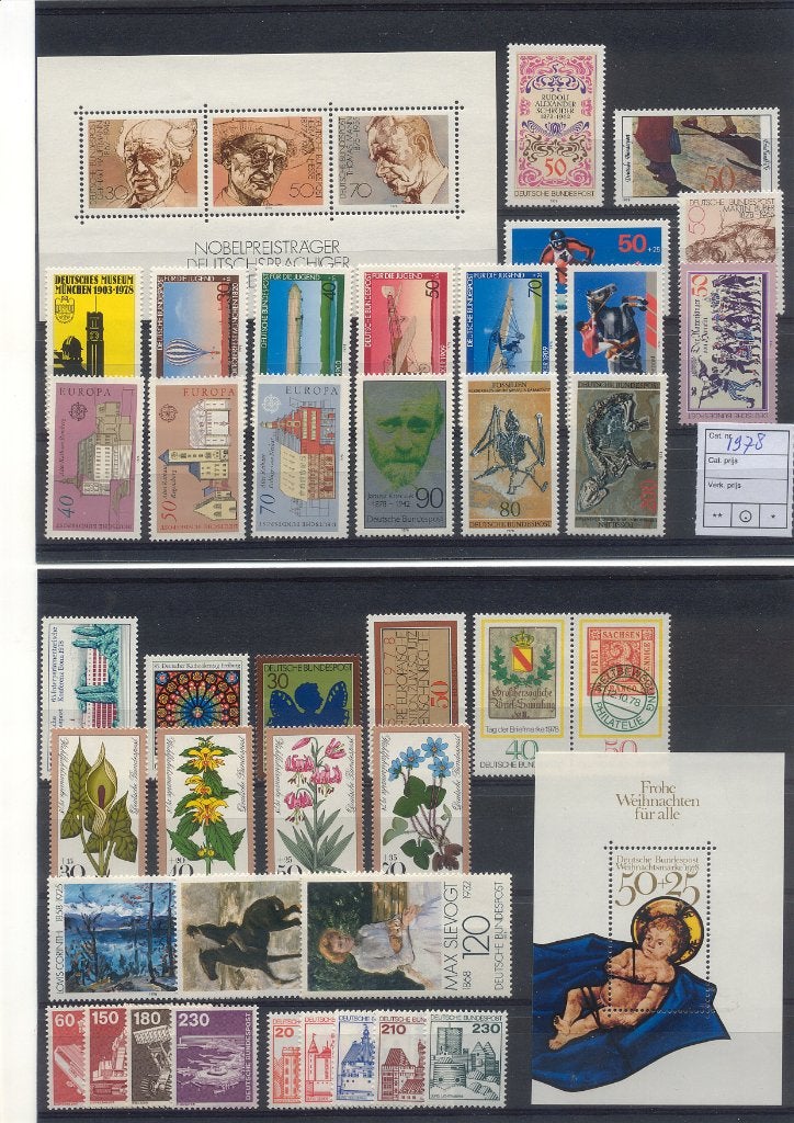 Duitsland, Bund, BRD, 1978, postfris compleet., Ophalen of Verzenden, BRD, Postfris